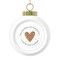 Ceramic Christmas Ball Ornament – Loved By Your Grandkids - Bells / Round / 2.5" × 3"
